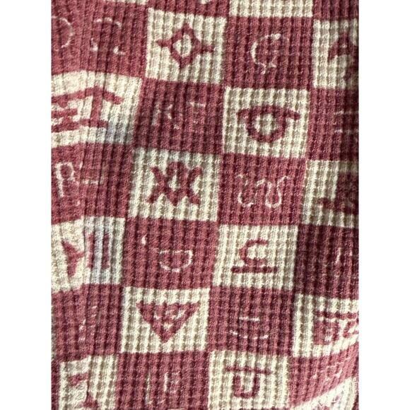 Rare! True Grit Sleep Women's L 2 Piece Brands Check Abstract Thermal Pajama Set - Picture 11 of 11